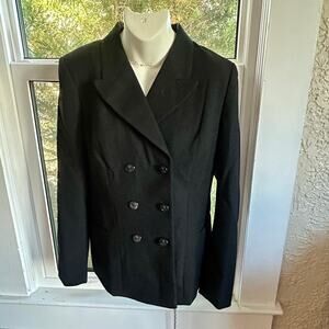 Vintage WRNS Royal Navy Jacket – Women’s Medium Double-Breasted Wool Coat